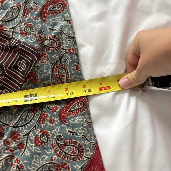 Cloth Tote Bag Fair Trade Peace Love Justice Books Grocery Blue 15" x 17" Hippie - Picture 3 of 6